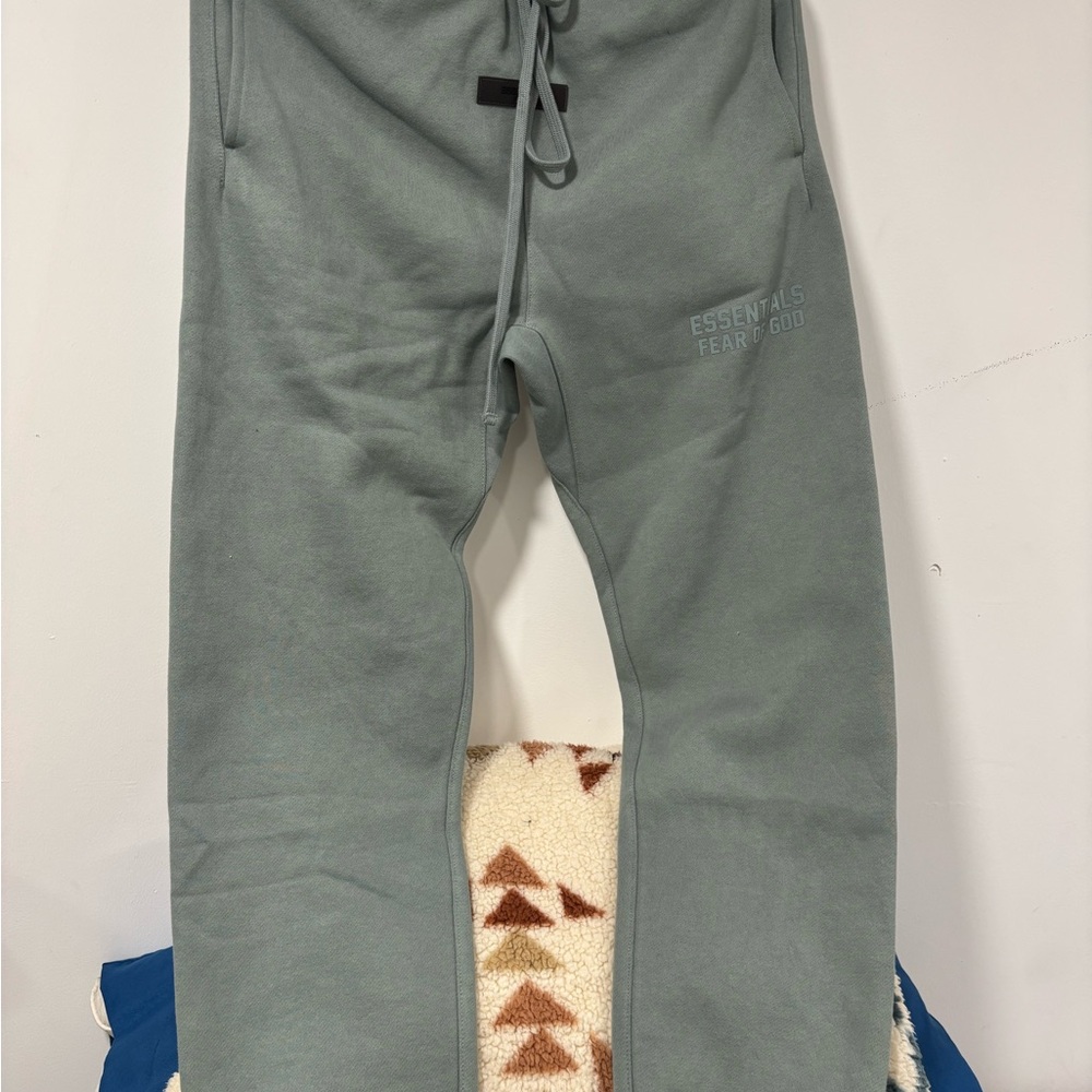Essentials Sage Green Hoodie and Joggers Set - Picture 5 of 9